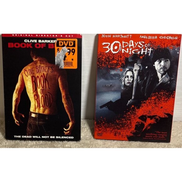 Clive Barkers Book Of Blood & 30 Days Of Night DVD Horror Movie Bundle - Picture 1 of 10
